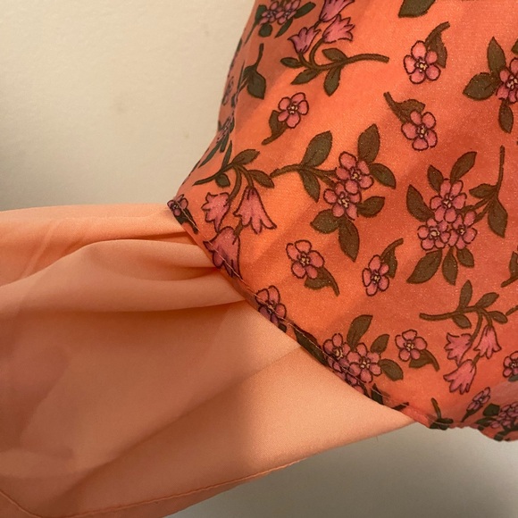 Cottagecore! Lost + Wander Fuchsia Spring Easter Puff Sleeve Dress NWOT - Picture 3 of 4